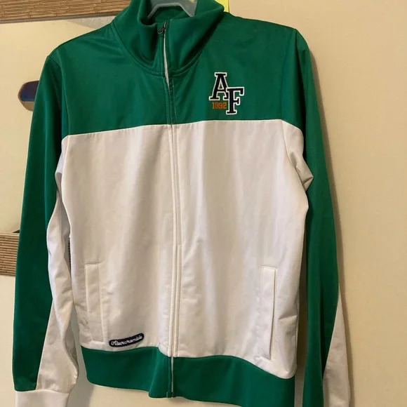 Abercrombie & Fitch |  Collegiate Sweater | Green & White | SIZE XXL - Picture 3 of 6